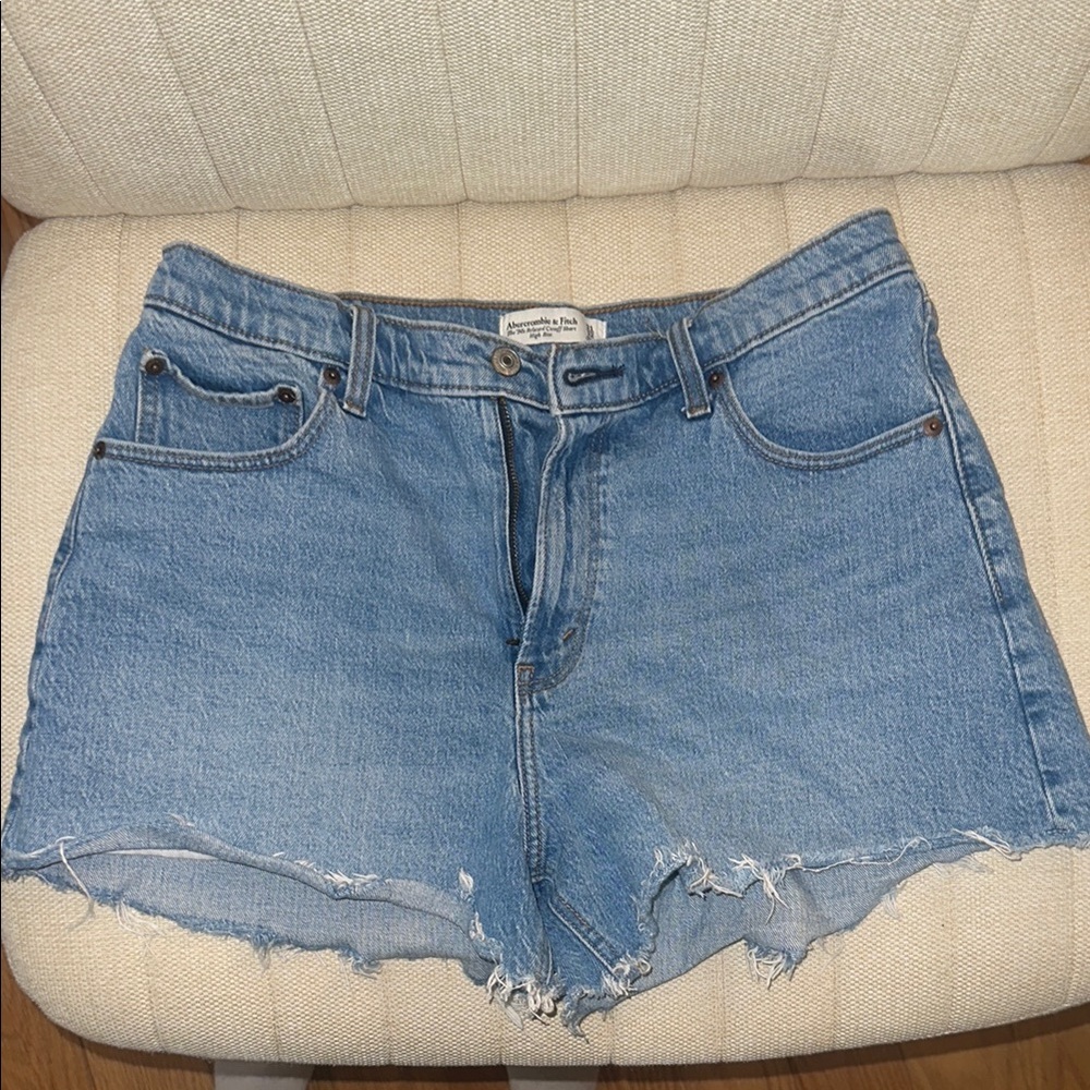 Abercrombie High Rise 90s Relaxed Cutoff Shorts
